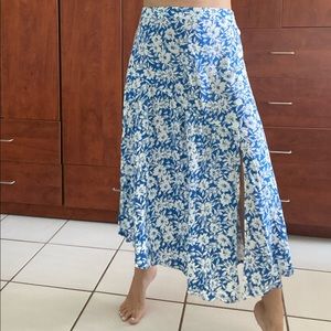 Zara floral maxi skirt